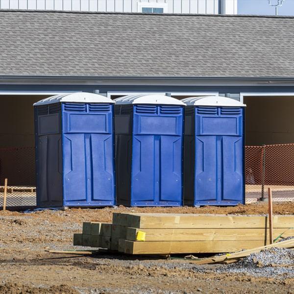 Heavy-duty construction site porta potty in Kerrville, Texas